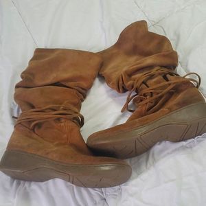 Sketchers Leather Boots Women's 8